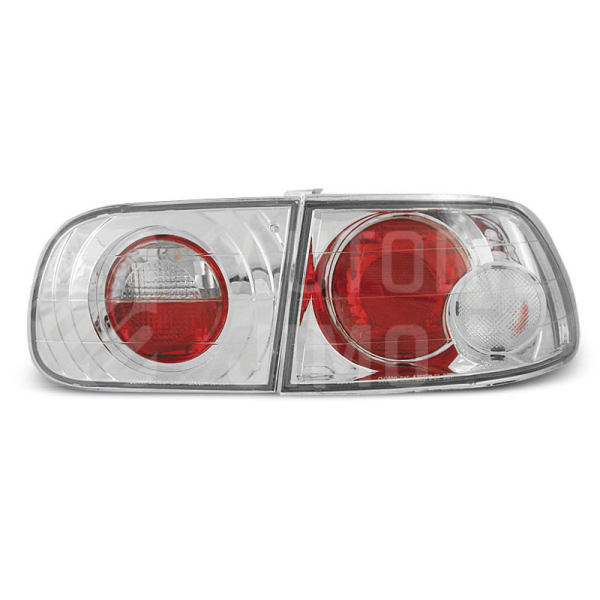 Zadní světla, lampy Honda Civic 5 91-95, 3dv., chromové Zadní světla, lampy Honda Civic 5 91-95, 3dv., chromové