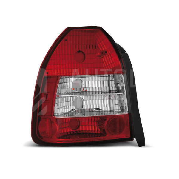 Zadní světla, lampy Honda Civic 6 95-01, 3dv., červeno-bílé