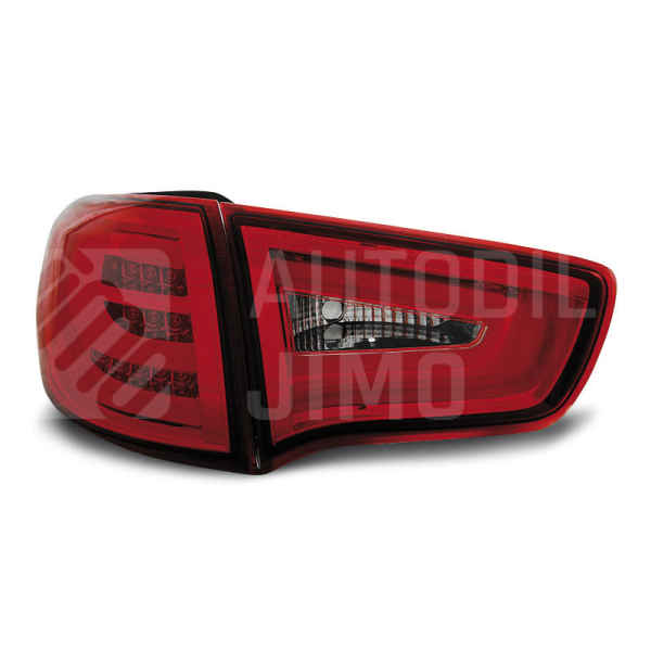 Zadní světla, lampy Kia Sportage III 10-14, LED proužky, červeno-bílé