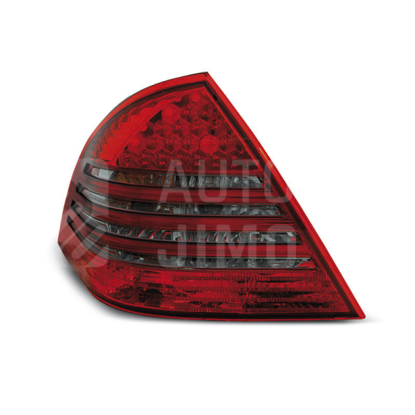 Zadní světla, lampy Mercedes C W203 00-04, sedan, LED, červeno-kouřové Zadní světla, lampy Mercedes C W203 00-04, sedan, LED, červeno-kouřové