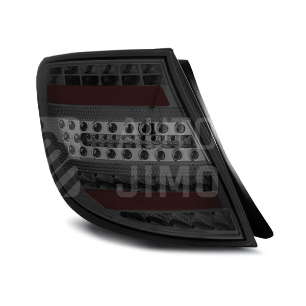 Zadní světla, lampy Mercedes C W204 07-10, combi, LED proužky, kouřové.