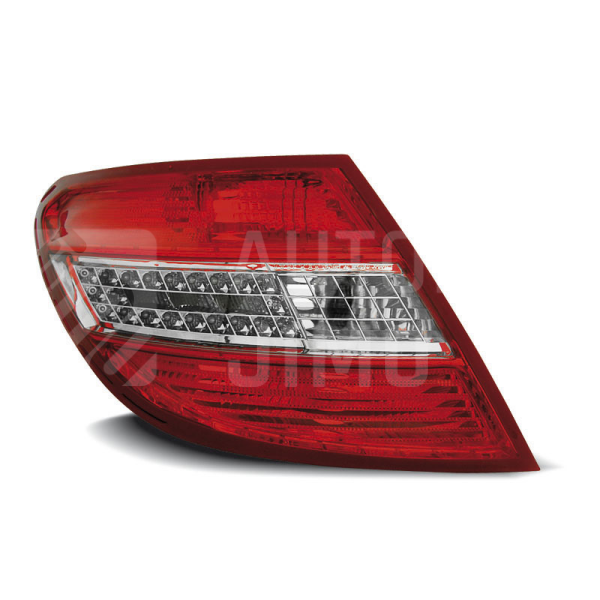 Zadní světla, lampy Mercedes C W204 07-10, sedan, LED, červeno-bílé