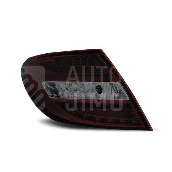 Zadní světla, lampy Mercedes C W204 07-10, sedan, LED proužky, červeno-kouřové