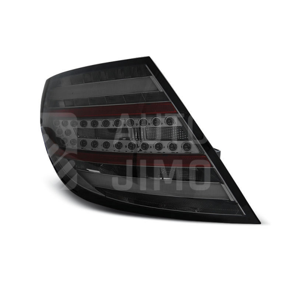 Zadní světla, lampy Mercedes C W204 07-10, sedan, LED proužky, kouřové