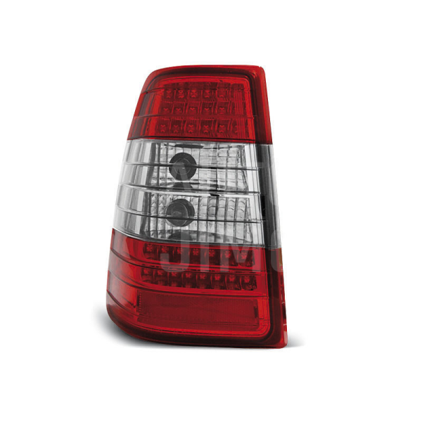 Zadní světla, lampy Mercedes E W124 85-95, combi, LED, červeno-bílé Zadní světla, lampy Mercedes E W124 85-95, combi, LED, červeno-bílé