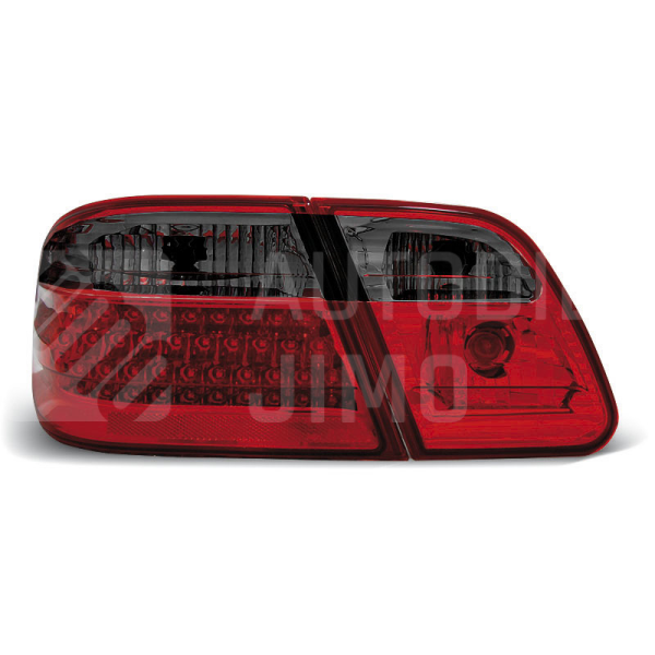 Zadní světla, lampy Mercedes E W210 95-02, LED, červeno-kouřové