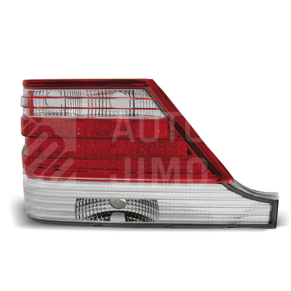Zadní světla, lampy Mercedes S W140 95-98, LED, červeno-bílé