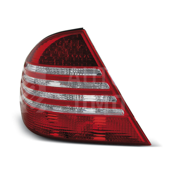 Zadní světla, lampy Mercedes S W220 98-05, LED, červeno-bílé