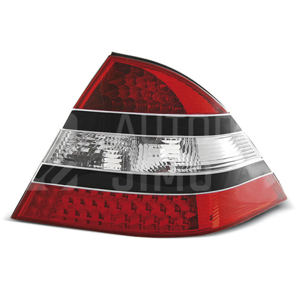 Zadní světla, lampy Mercedes S W220 98-05, LED, červeno-černé