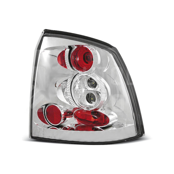 Zadní světla, lampy Opel Astra G 97-04, 3dv./5dv., chromové. Zadní světla, lampy Opel Astra G 97-04, 3dv./5dv., chromové.