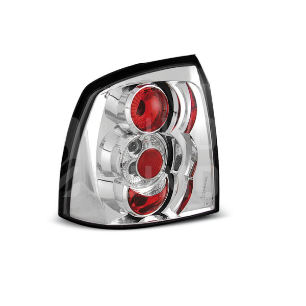 Zadní světla, lampy Opel Astra G 97-04, 3dv./5dv., chromové Zadní světla, lampy Opel Astra G 97-04, 3dv./5dv., chromové