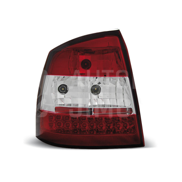 Zadní světla, lampy Opel Astra G 97-04, 3dv./5dv., LED, bílo-červené Zadní světla, lampy Opel Astra G 97-04, 3dv./5dv., LED, bílo-červené