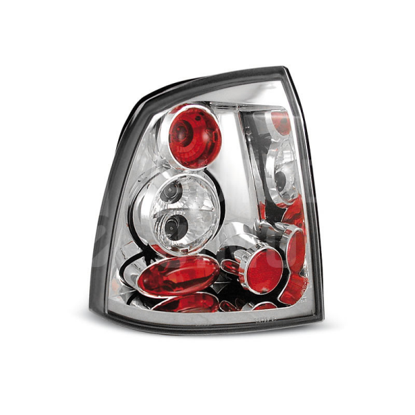 Zadní světla, lampy Opel Astra G 97-04, sed./coupé/cab., chromové Zadní světla, lampy Opel Astra G 97-04, sed./coupé/cab., chromové