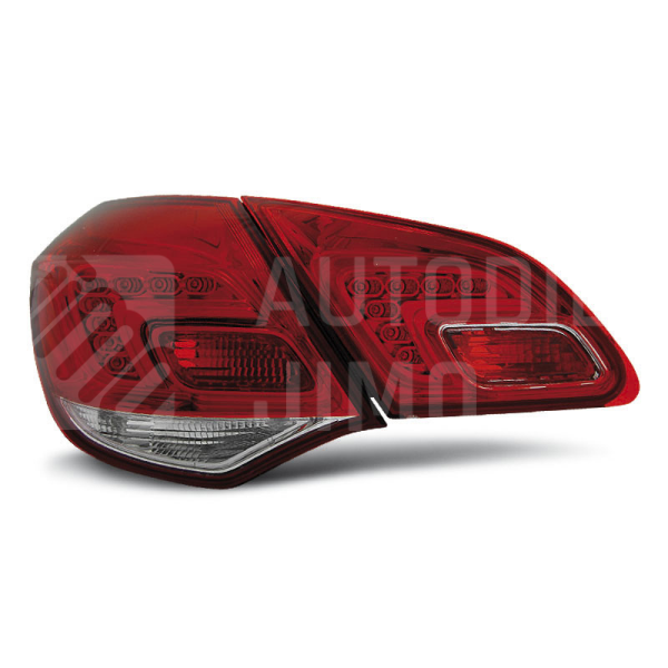 Zadní světla, lampy Opel Astra J 10-, htb, LED, červeno-bílé