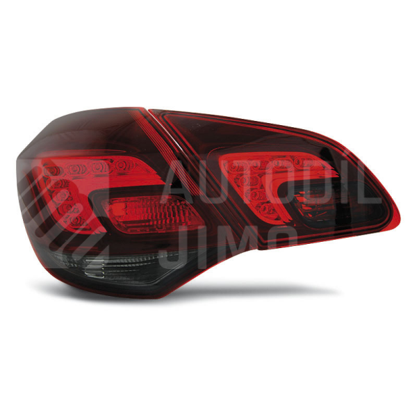 Zadní světla, lampy Opel Astra J 10-, htb, LED, červeno-kouřové