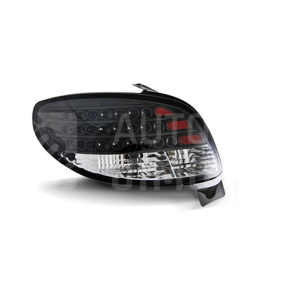 Zadní světla, lampy Peugeot 206 98-, LED, černé