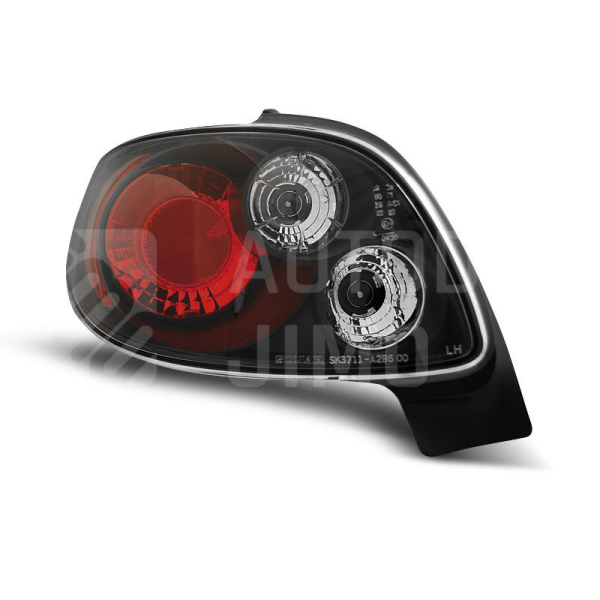 Zadní světla, lampy Peugeot 206 CC 98-, černé