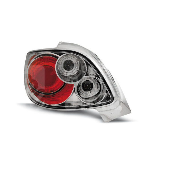 Zadní světla, lampy Peugeot 206 CC 98-, chromové