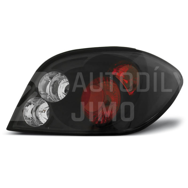 Zadní světla, lampy Peugeot 307 01-07, černé