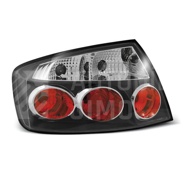 Zadní světla, lampy Peugeot 407 04-, sedan, černé