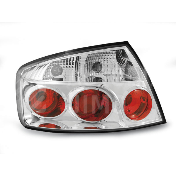 Zadní světla, lampy Peugeot 407 04-, sedan, chromové