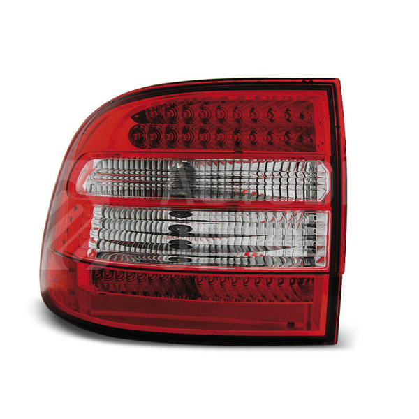 Zadní světla, lampy Porche Cayenne, 02-06, LED, červeno-bílé Zadní světla, lampy Porche Cayenne, 02-06, LED, červeno-bílé