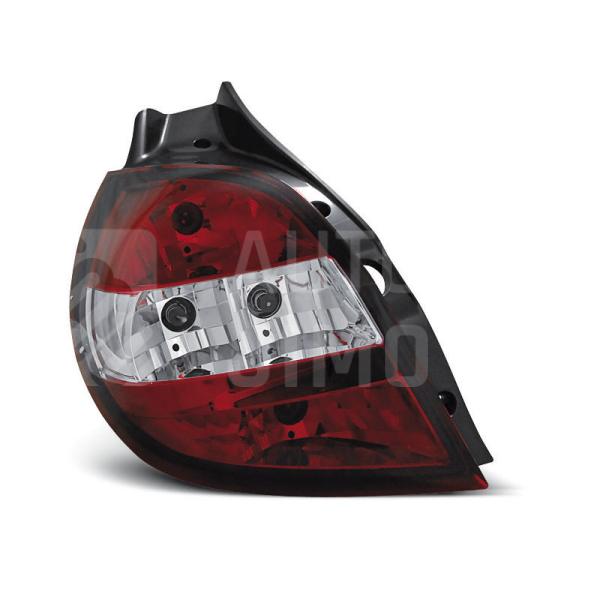 Zadní světla, lampy Renault Clio III 05-09, červeno-bílé