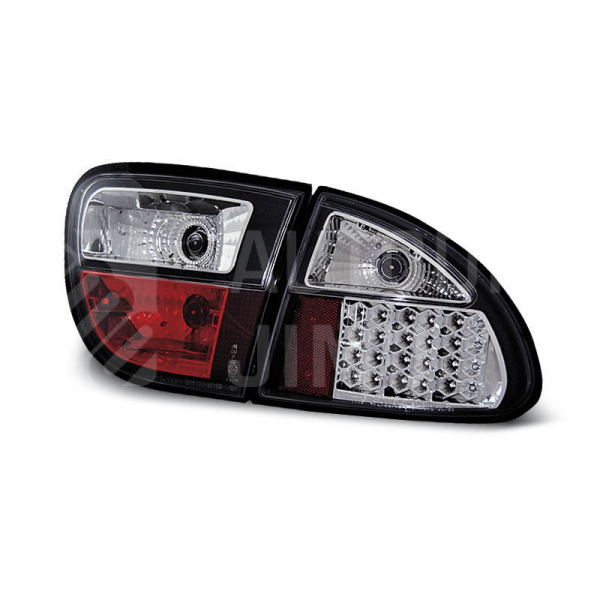 Zadní světla, lampy Seat Leon 99-04, LED, černé Zadní světla, lampy Seat Leon 99-04, LED, černé