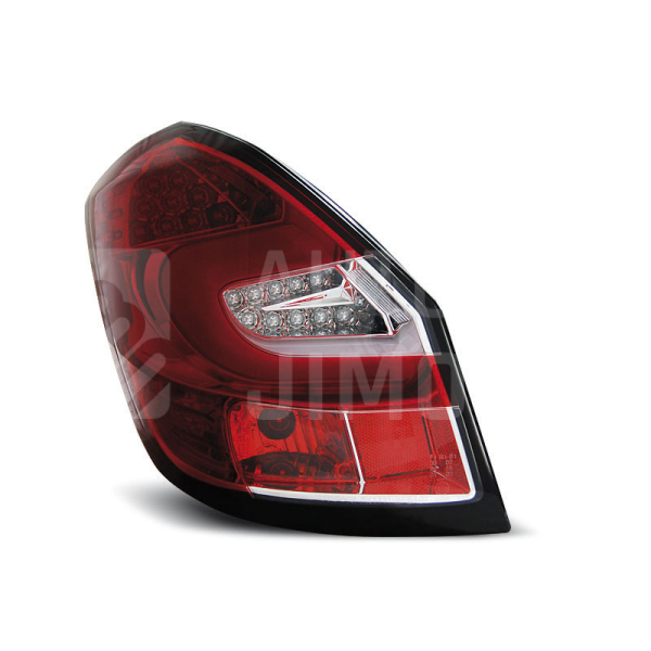 Zadní světla, lampy Škoda Fabia II 07-14, LED proužky, červeno-bílé Zadní světla, lampy Škoda Fabia II 07-14, LED proužky, červeno-bílé