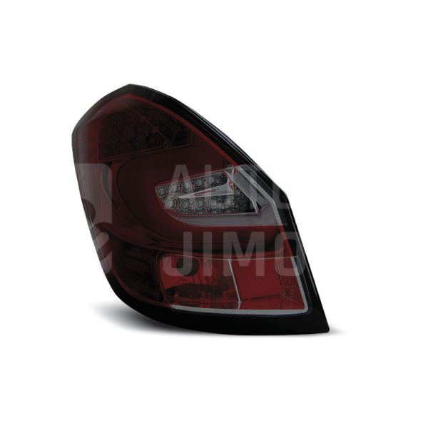 Zadní světla, lampy Škoda Fabia II 07-14, LED proužky, červeno-kouřové Zadní světla, lampy Škoda Fabia II 07-14, LED proužky, červeno-kouřové