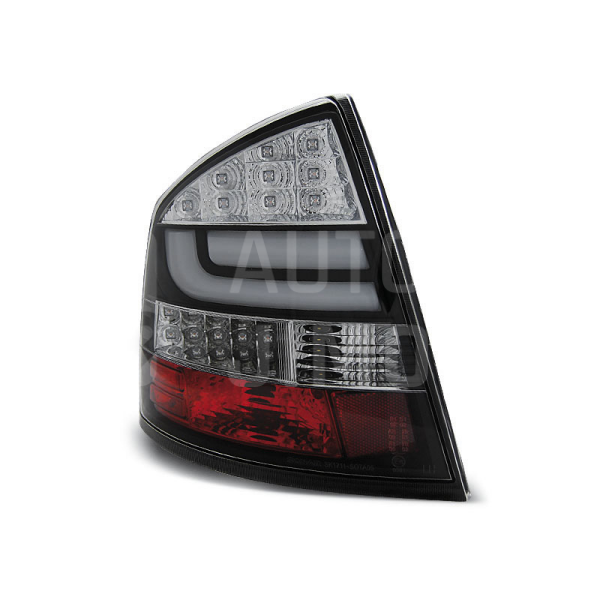 Zadní světla, lampy Škoda Octavia II 04-, hb, LED proužky, černé Zadní světla, lampy Škoda Octavia II 04-, hb, LED proužky, černé