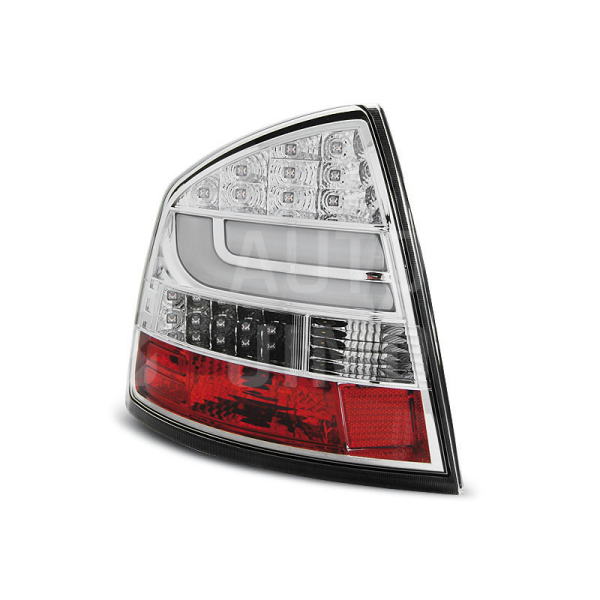 Zadní světla, lampy Škoda Octavia II 04-, hb, LED proužky, chromové Zadní světla, lampy Škoda Octavia II 04-, hb, LED proužky, chromové