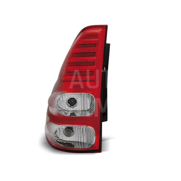 Zadní světla, lampy Toyota Land Cruiser 120 03-09, LED, červeno bílé