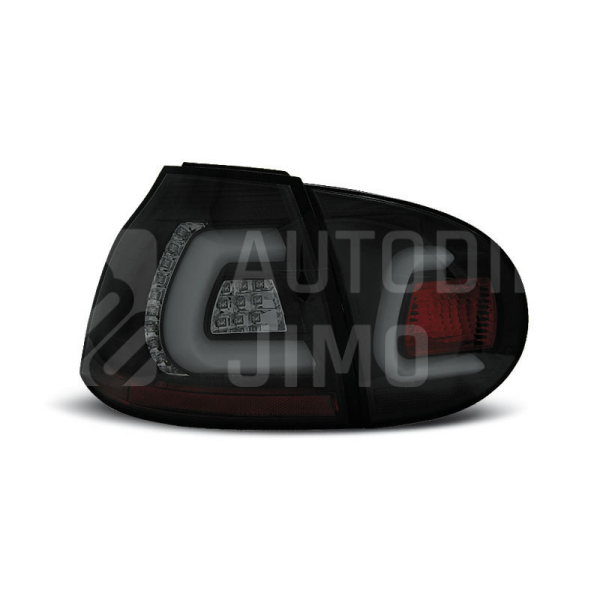 Zadní světla, lampy Volkswagen Golf 5 03-09, LED proužky, černo-kouřové