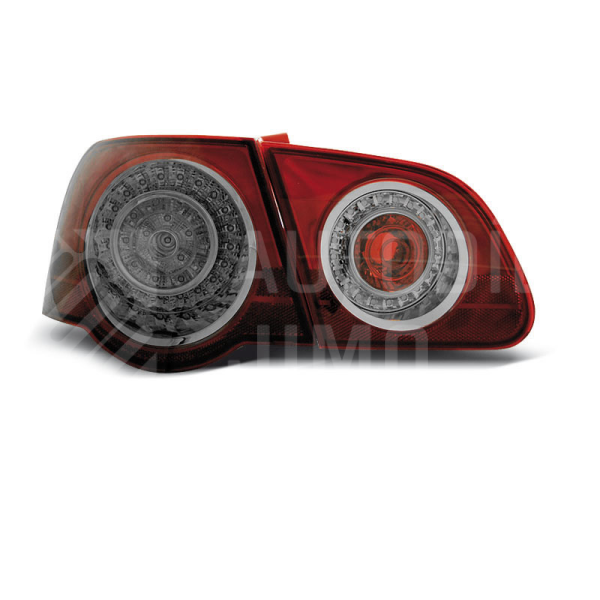 Zadní světla, lampy Volkswagen Passat B6 3C 05-10, sedan, LED, červeno-kouřové