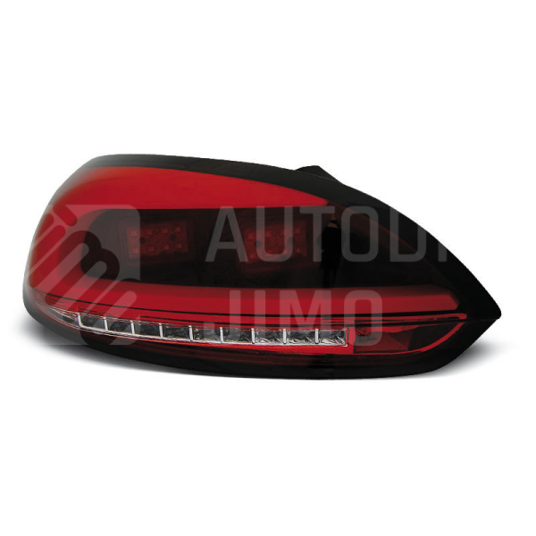 Zadní světla, lampy Volkswagen Scirocco III 08-14, LED proužky, červeno-bílé