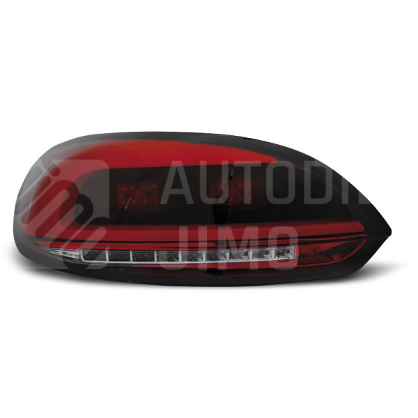 Zadní světla, lampy Volkswagen Scirocco III 08-14, LED proužky, červeno-kouřové