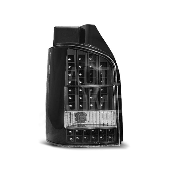 Zadní světla, lampy Volkswagen T5 03-09, LED, černé