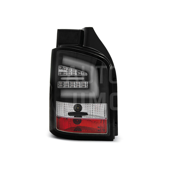Zadní světla, lampy Volkswagen T5 10-15, LED proužky, černé