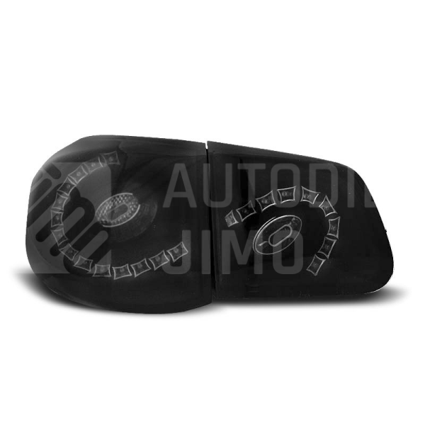Zadní světla, lampy Volkswagen Tiguan 07-11, LED proužky, kouřovo-černé