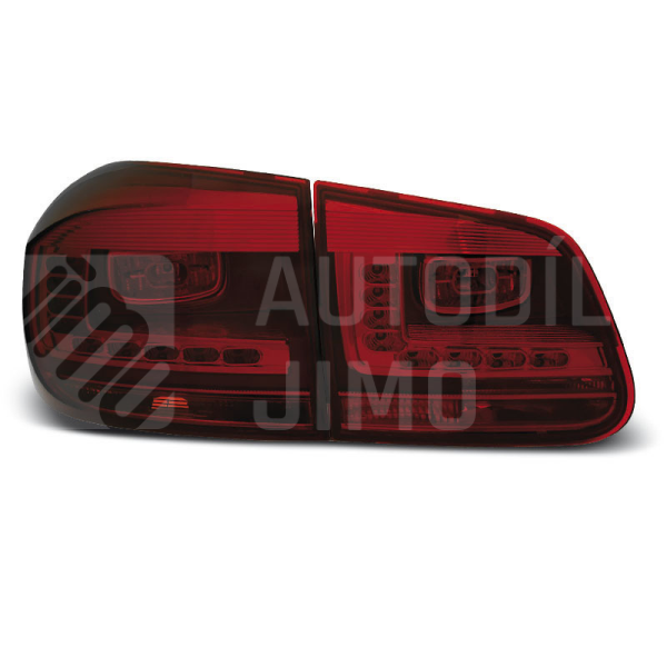 Zadní světla, lampy Volkswagen Tiguan 11- , LED, červeno-kouřové