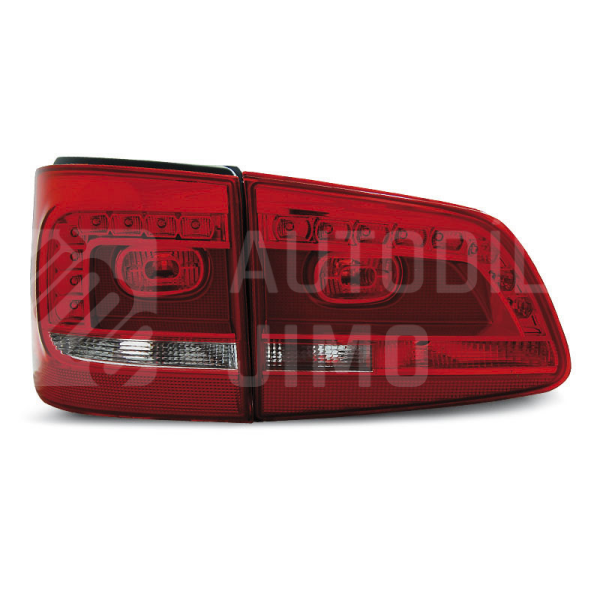 Zadní světla, lampy Volkswagen Touran II 10-, LED, červeno-bílé