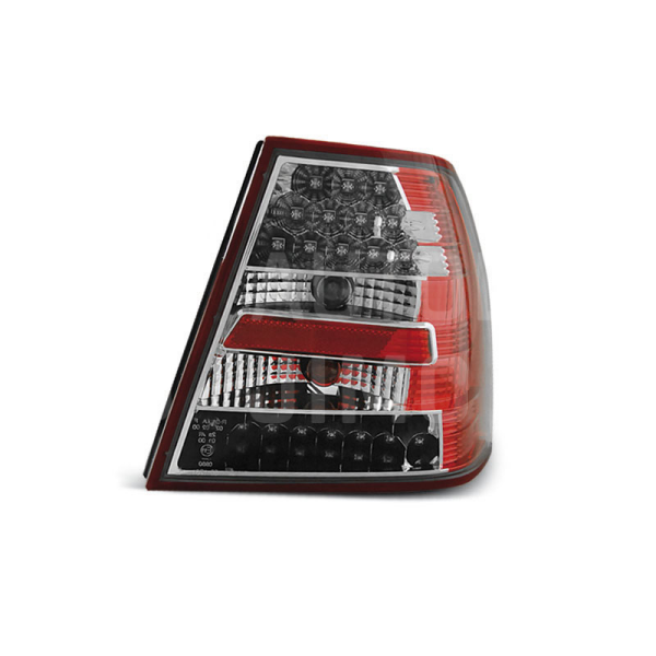 Zadní světla, lampy VW Bora 98-05 sedan, LED, červenochromové