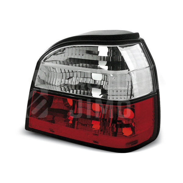 Zadní světla, lampy VW Golf III 91-97 hb/cab, bílo-červené