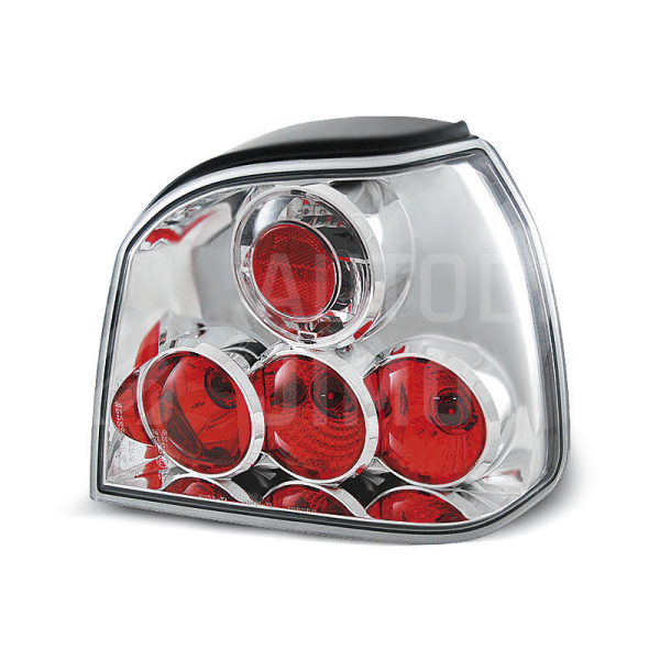 Zadní světla, lampy VW Golf III 91-97 hb/cab, chromové