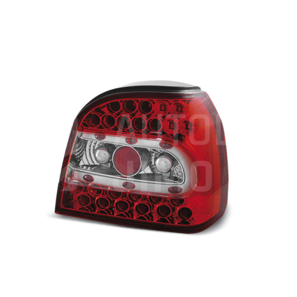 Zadní světla, lampy VW Golf III 91-97 hb/cab, LED, červeno bílé