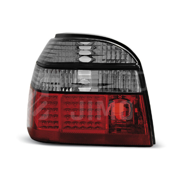 Zadní světla, lampy VW Golf III 91-97 hb/cab, LED, červeno-kouřové