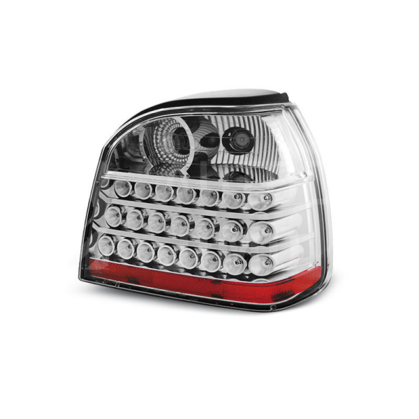 Zadní světla, lampy VW Golf III 91-97 hb/cab, LED, chromové