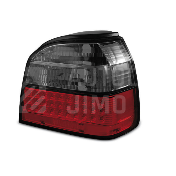 Zadní světla, lampy VW Golf III 91-97 hb/cab, LED, kouřovo-červené