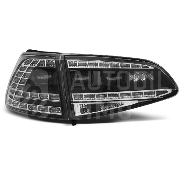 Zadní světla, lampy VW Golf VII 13-, LED, černé, GTI look